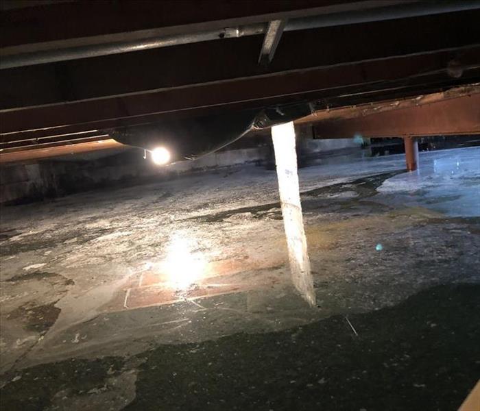 2 feet of water in a crawlspace under the home