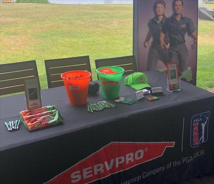 SERVPRO marketing table at an outdoor event